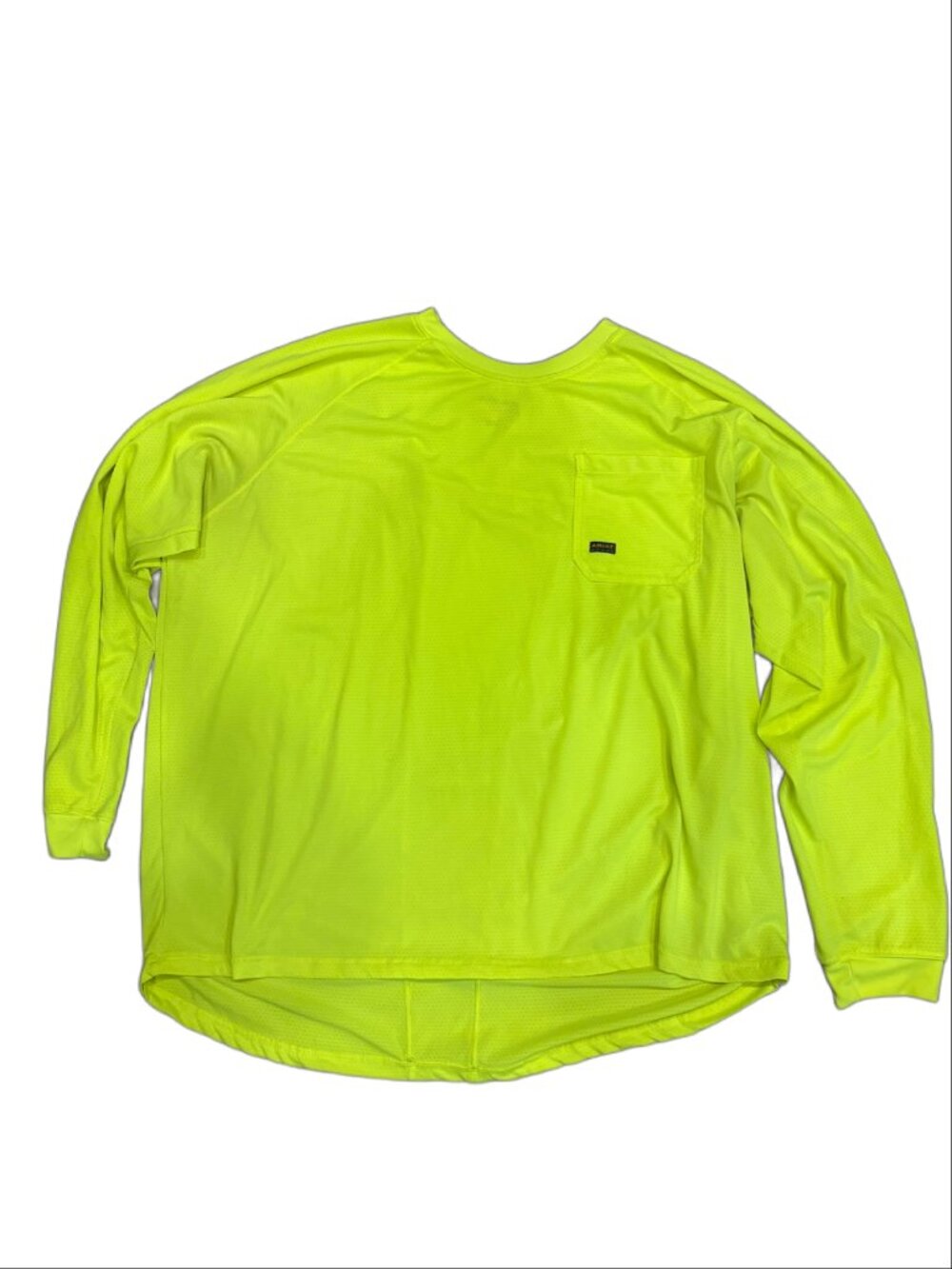 Ariat Rebar High-Vis Yellow Long Sleeve Work Shirt (Size 3X)
